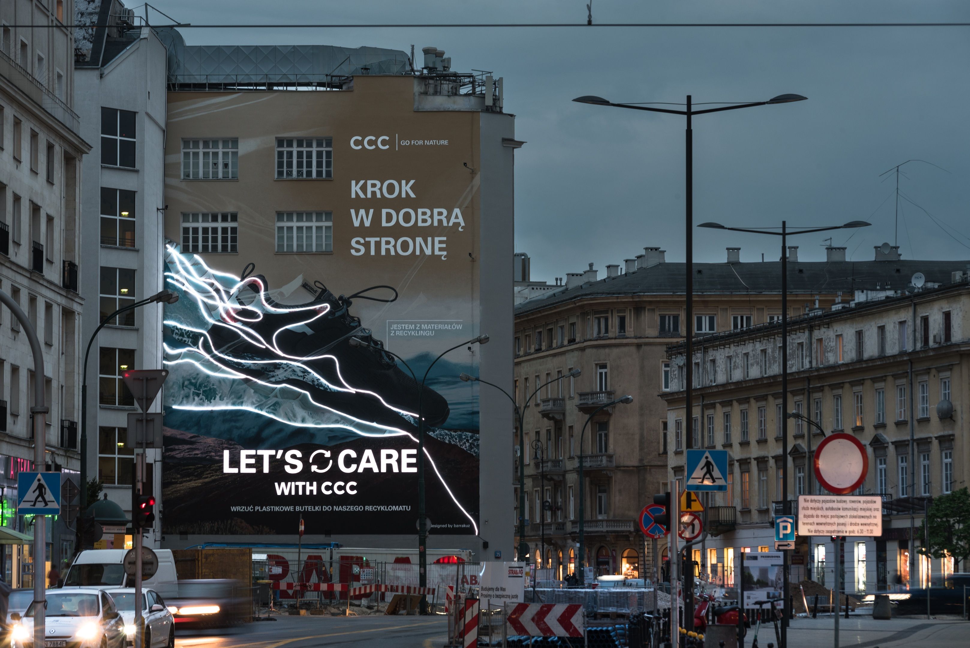 Good Looking, mural w Warszawie przy ulicy Brackiej 25 dla CCC