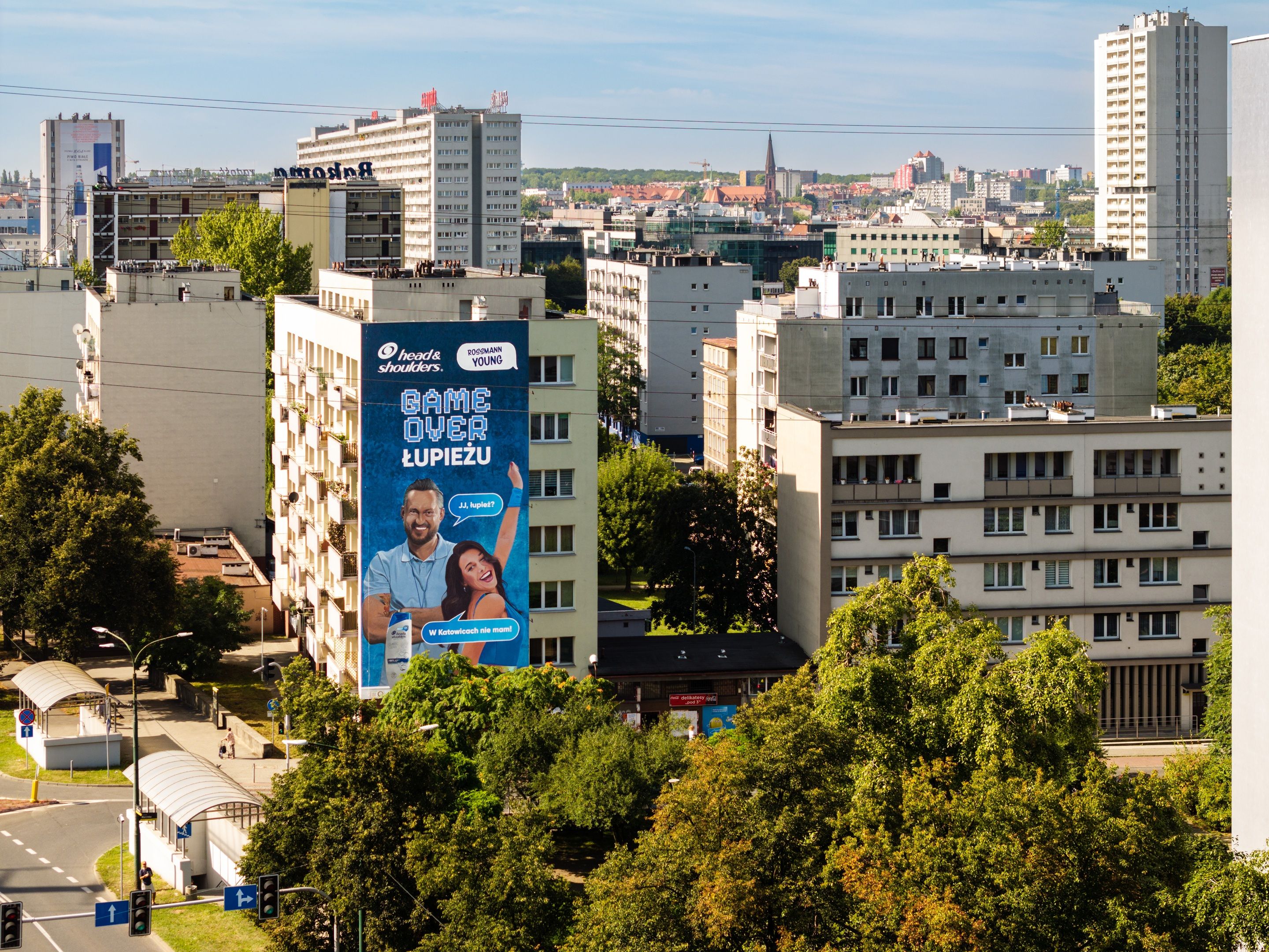 good looking mural w katowicach dla head&shoulders