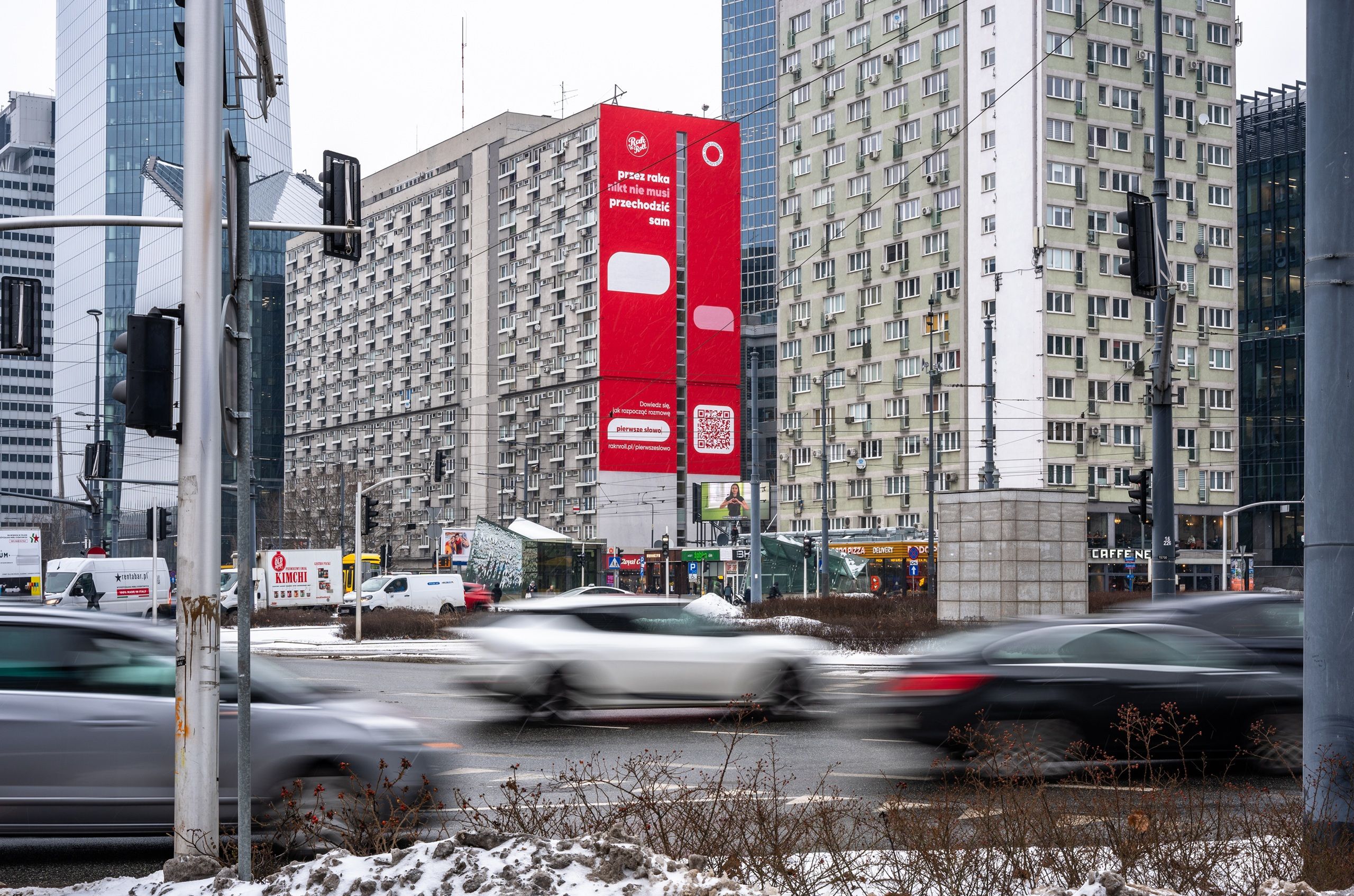 Good Looking zrealizowało motion mural dla Fundacji Rak'n'Roll w Warszawie przy Rondzie ONZ