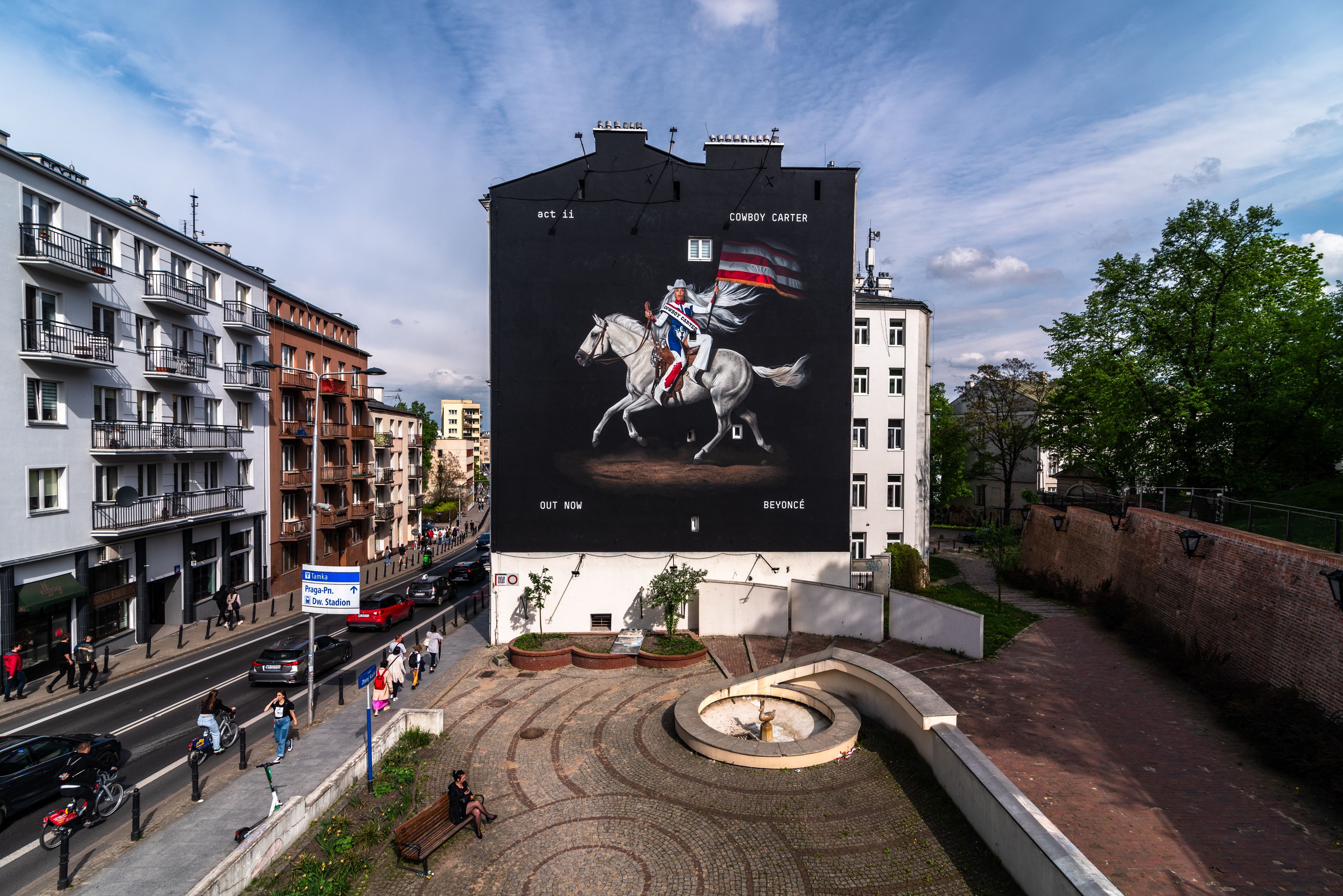 good looking mural malowany beyonce