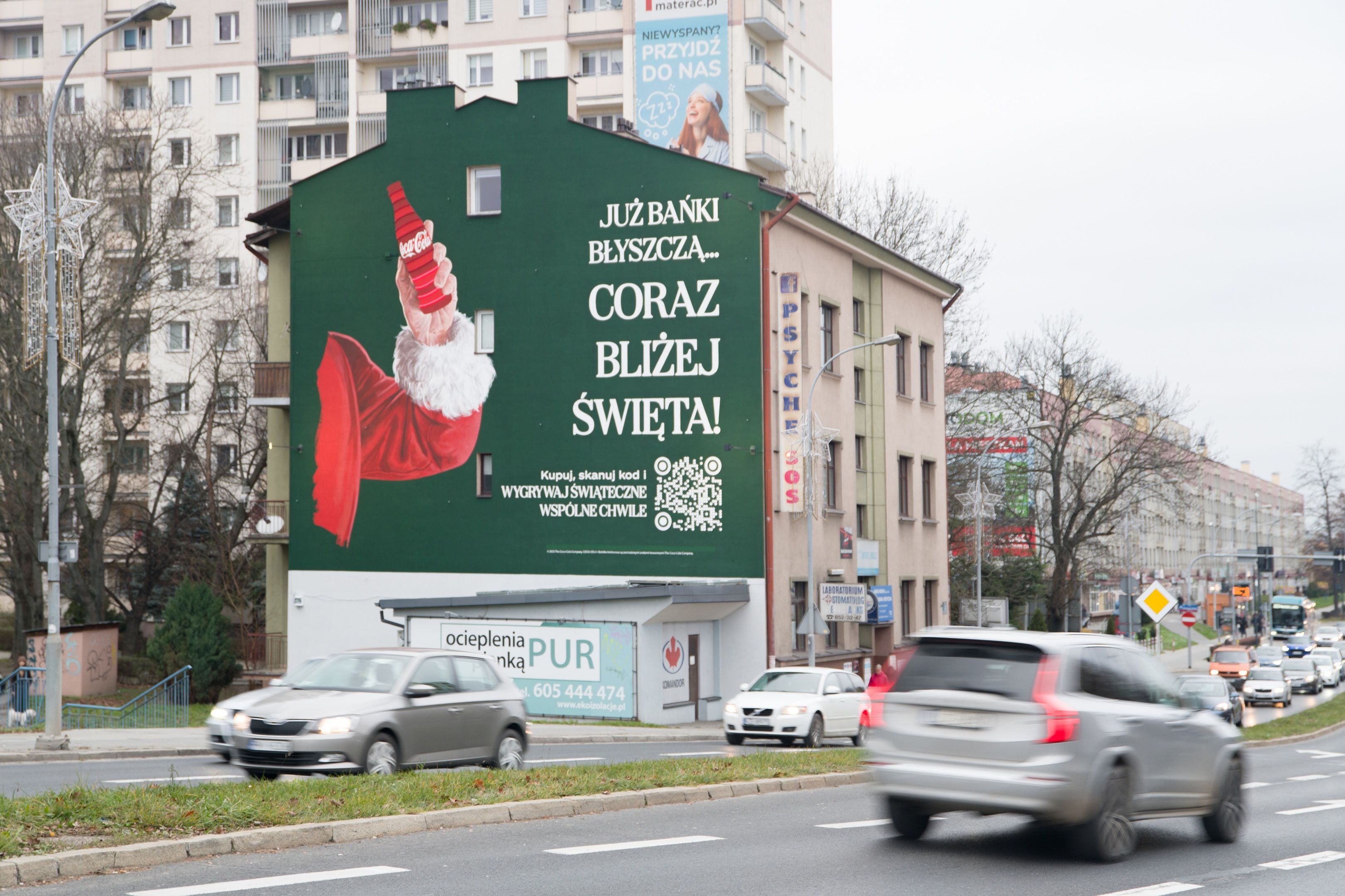 Good Looking mural dla Coca-Cola w Rzeszowie przy ul Marszałkowskiej