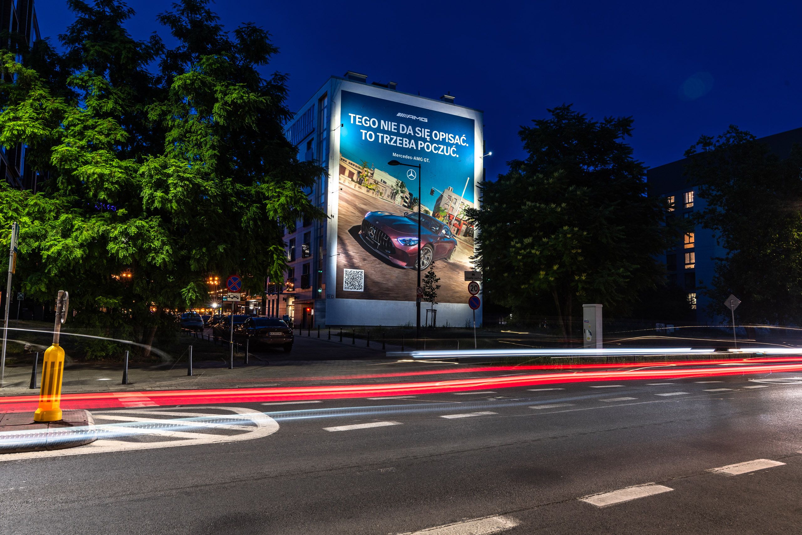 mural reklamowy dla marki Mercedes