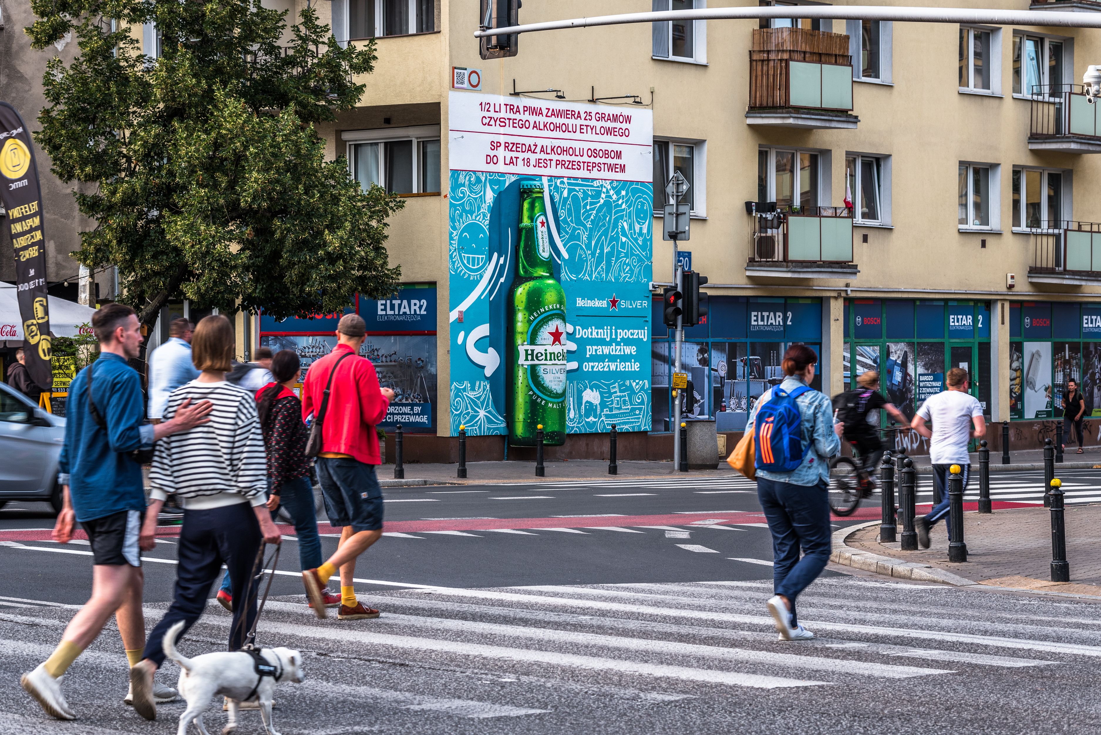 mural chłodzący dla heineken, mural interaktywny