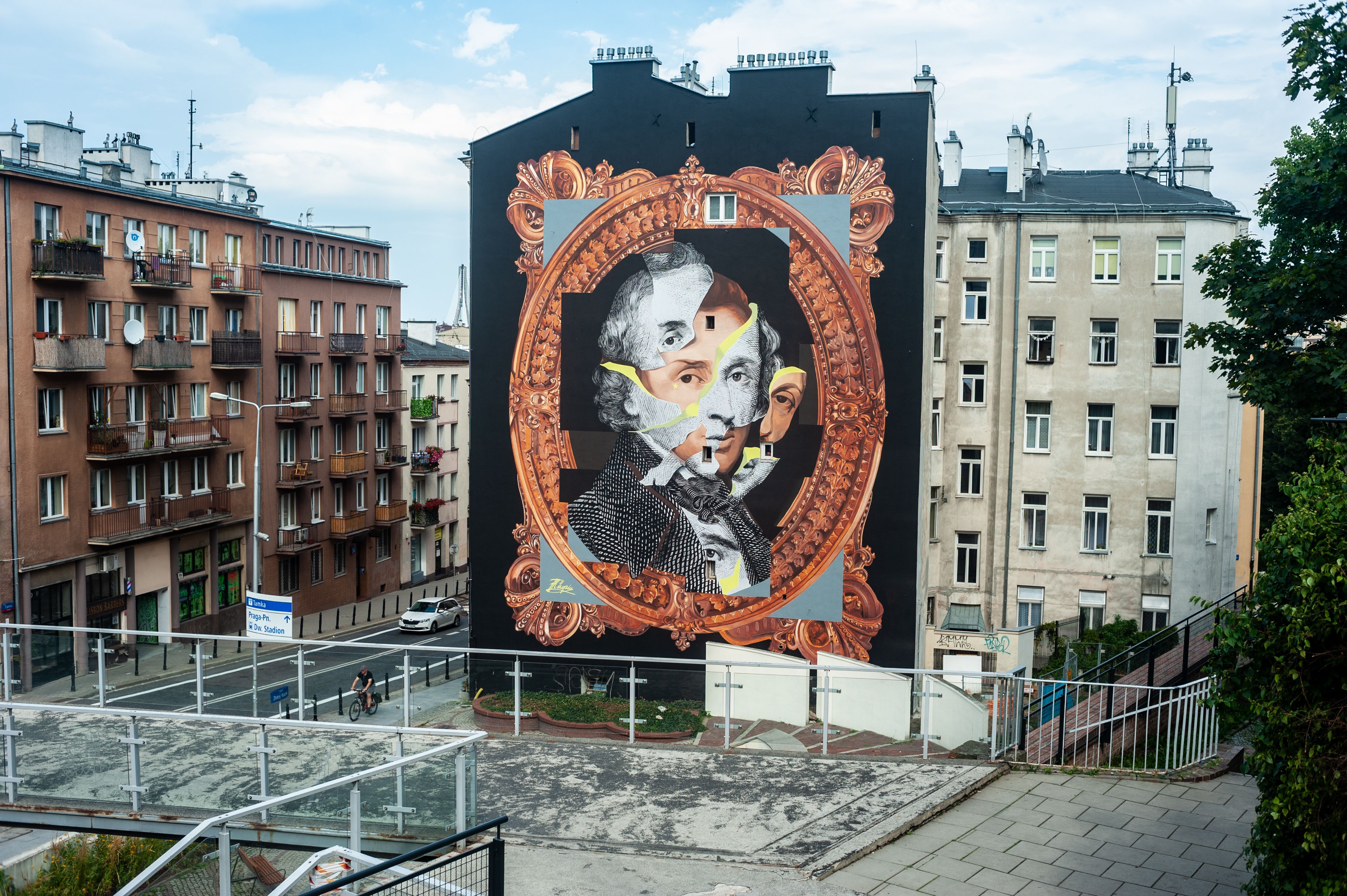 Good Looking namalowało mural na Tamce, na muralu Chopin