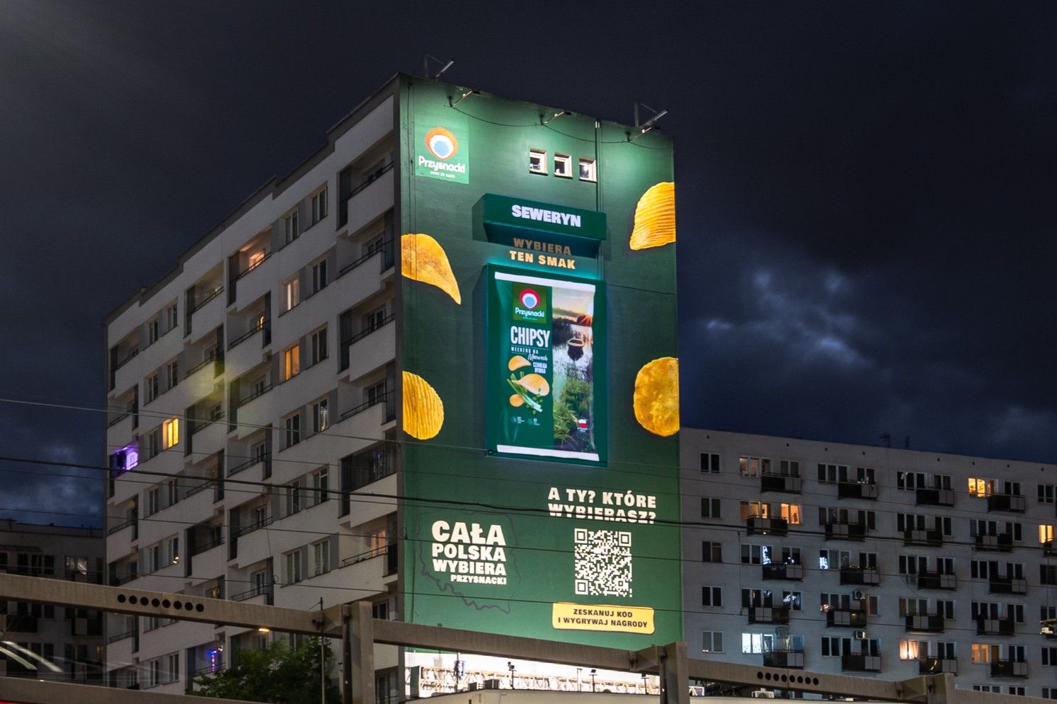 Interaktywny digital mural ręcznie malowany przez Good Looking Studio w Warszawie.