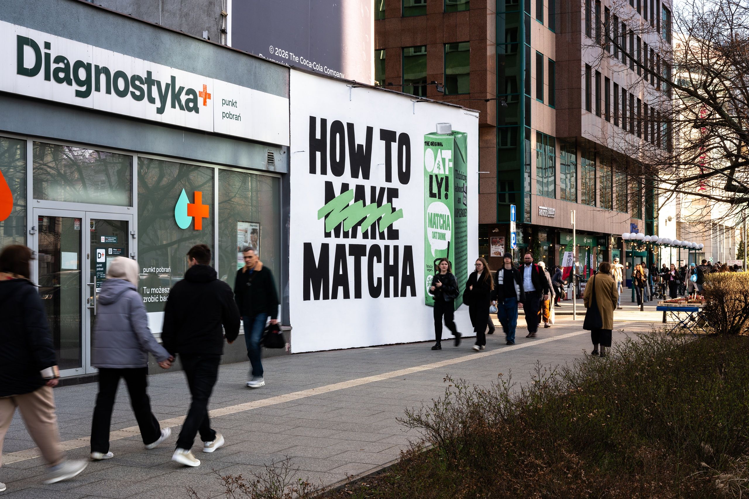 mural z napisem how to make matcha przy ulicy śliskiej 10 w warszawie