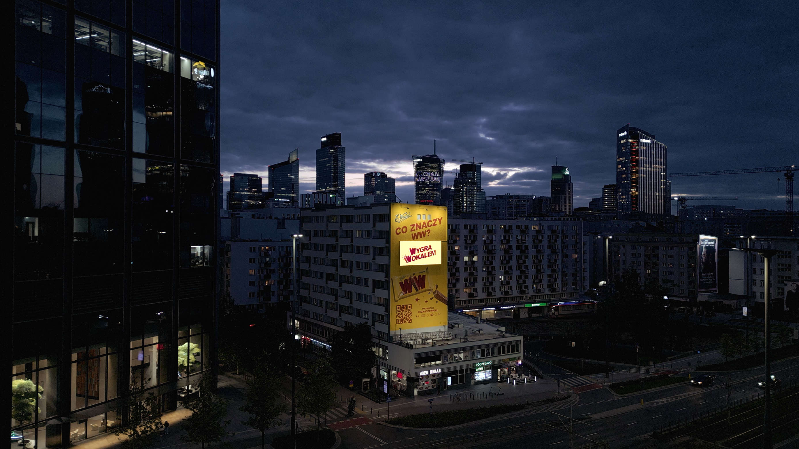 Good Looking stworzyło mural w Warszawie przy ulicy Chmielnej 98 dla marki Wedel