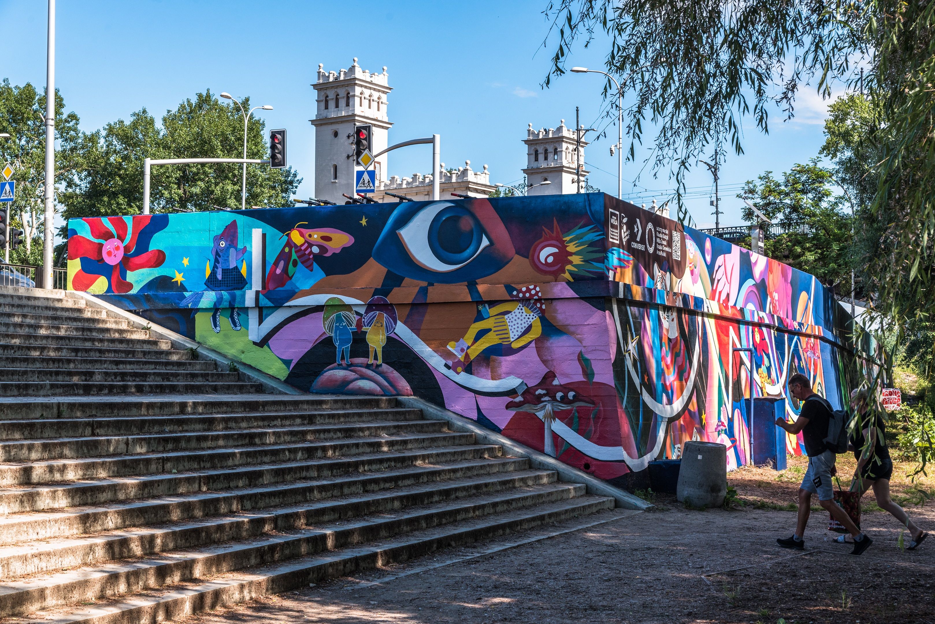 Good Looking namalowało mural w Warszawie przy Bulwarach Wiślanych