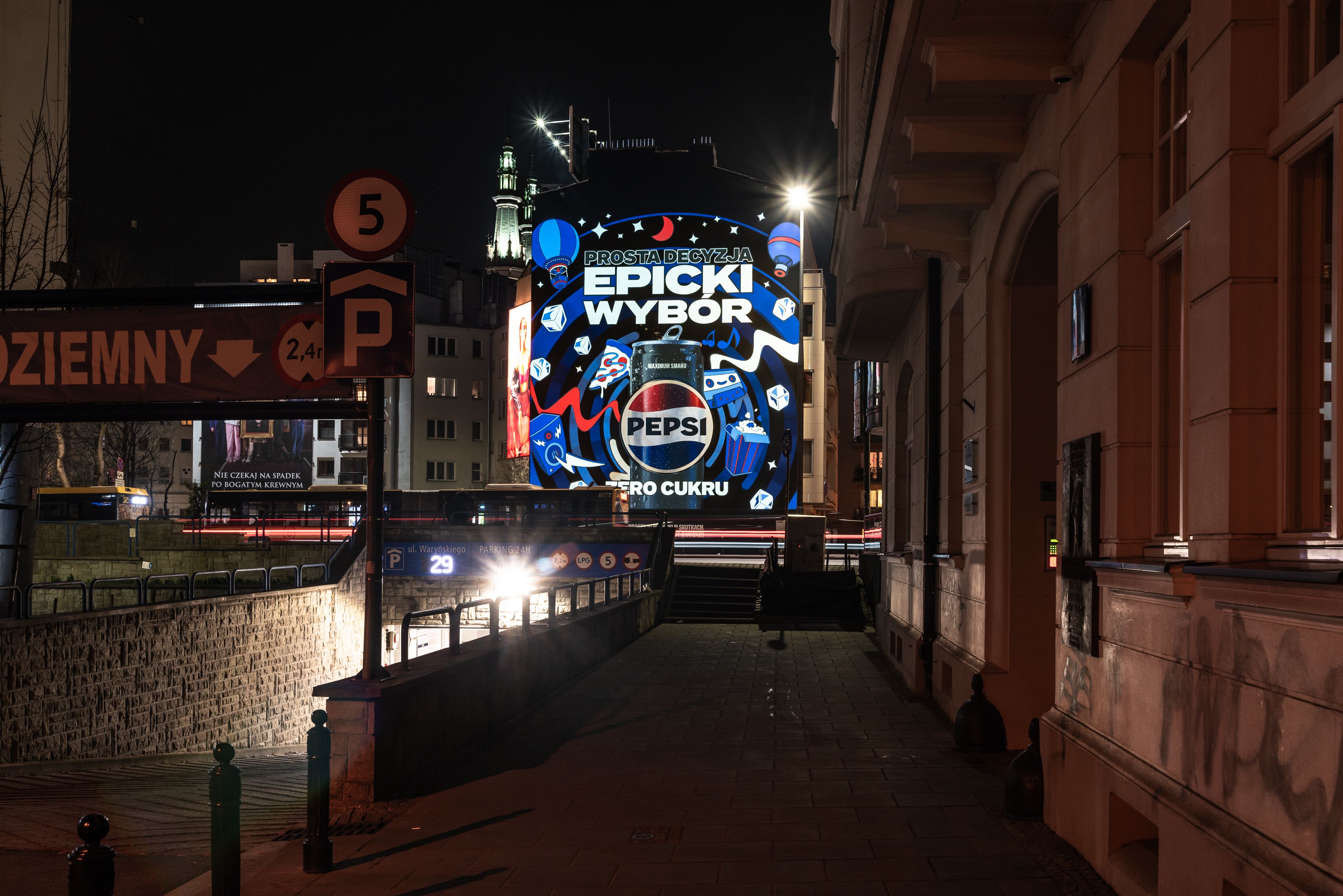 Motion Mural dla Pepsi w Warszawie