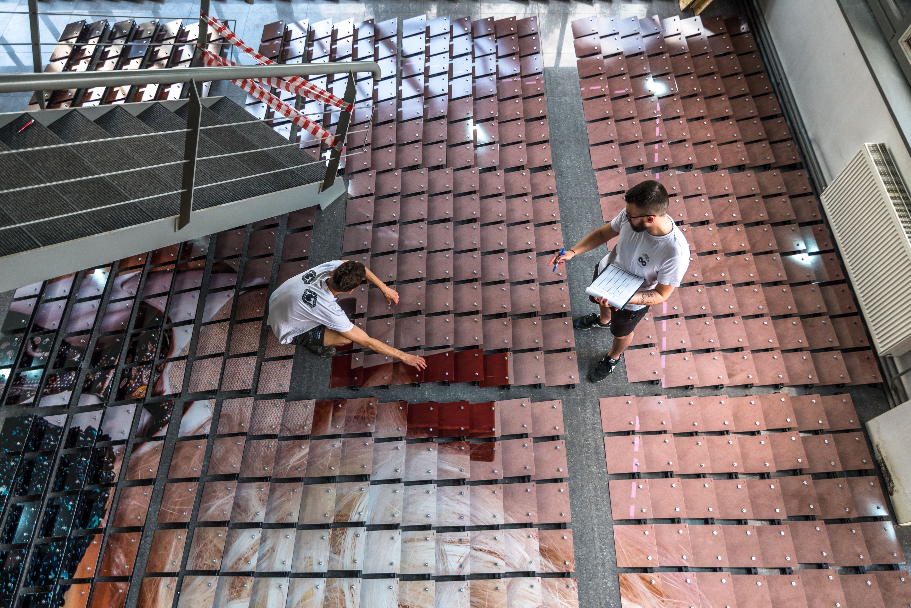 mural kinetyczny w procesie realizacji