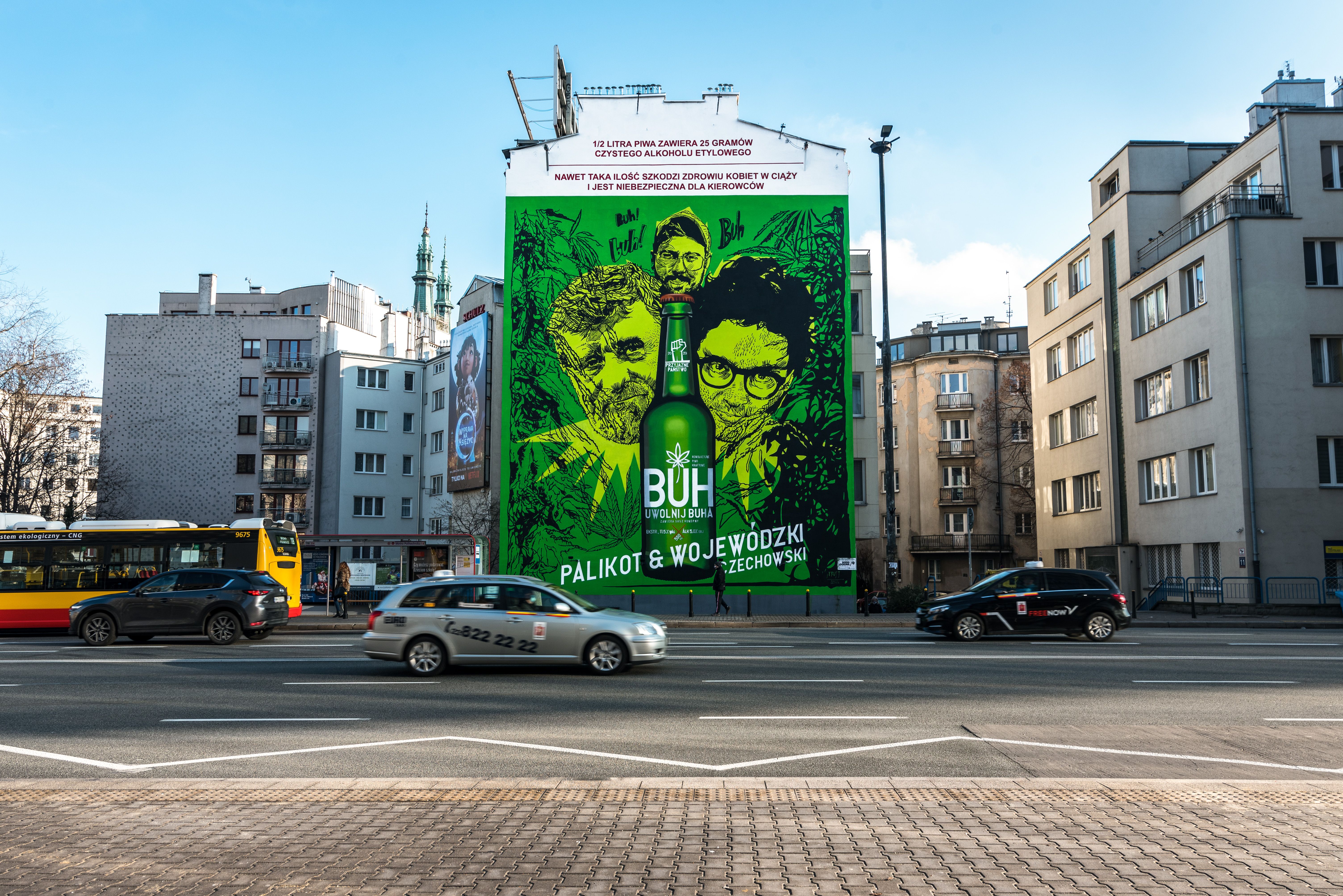 Good Looking namalowało mural dla BUH w Warszawie