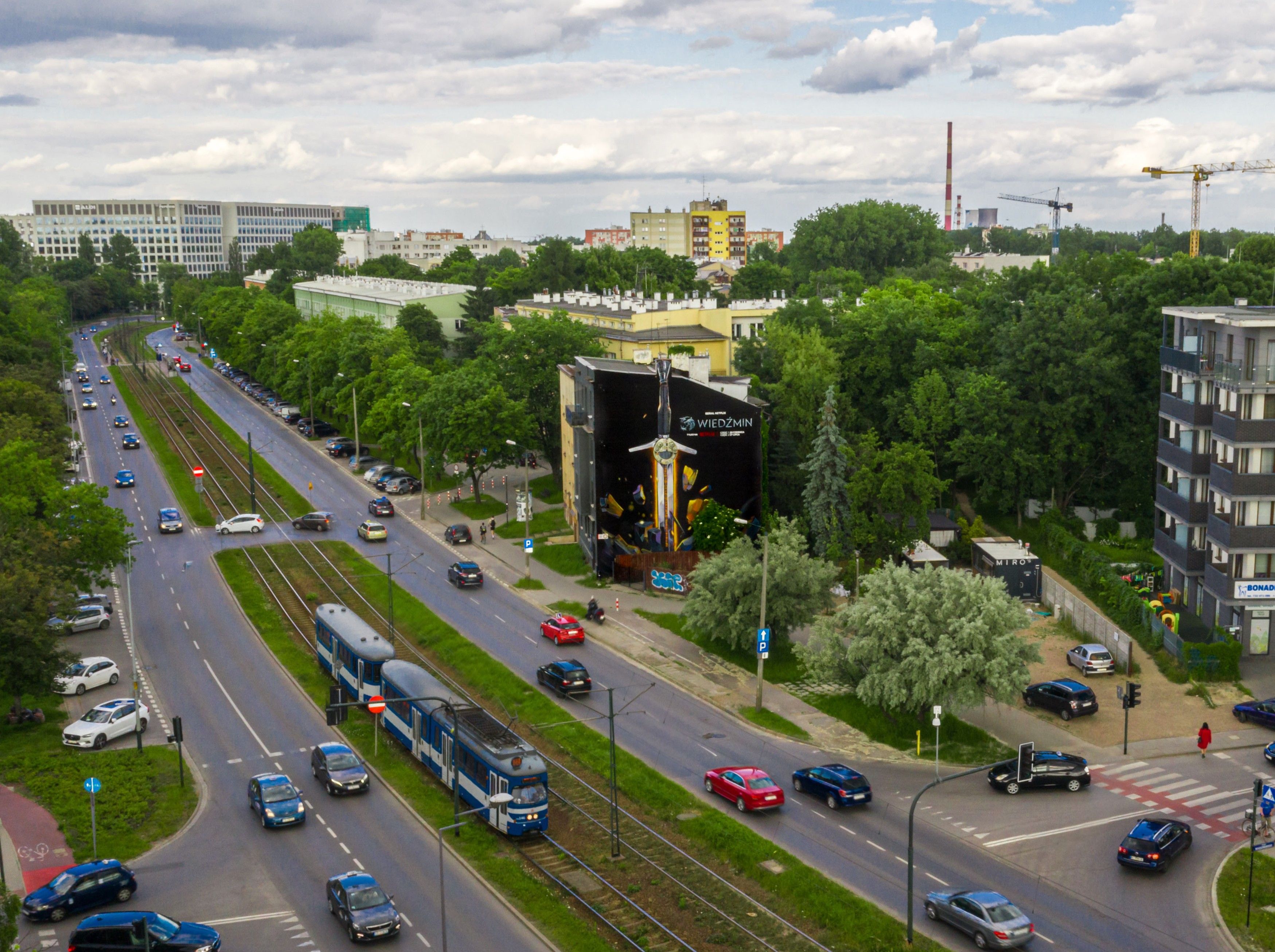 good looking mural wiedźmin kraków