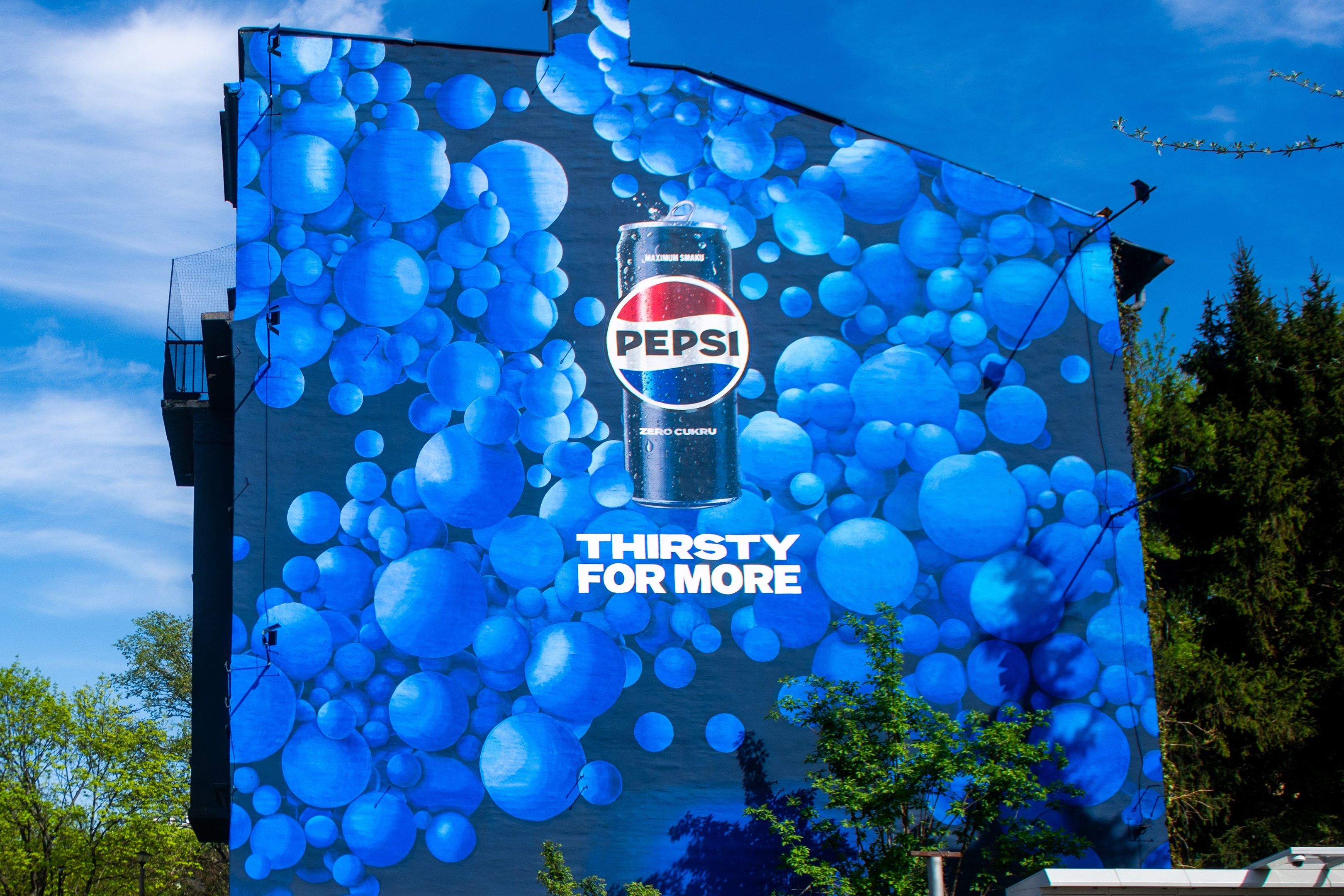 good looking pepsi mural kraków