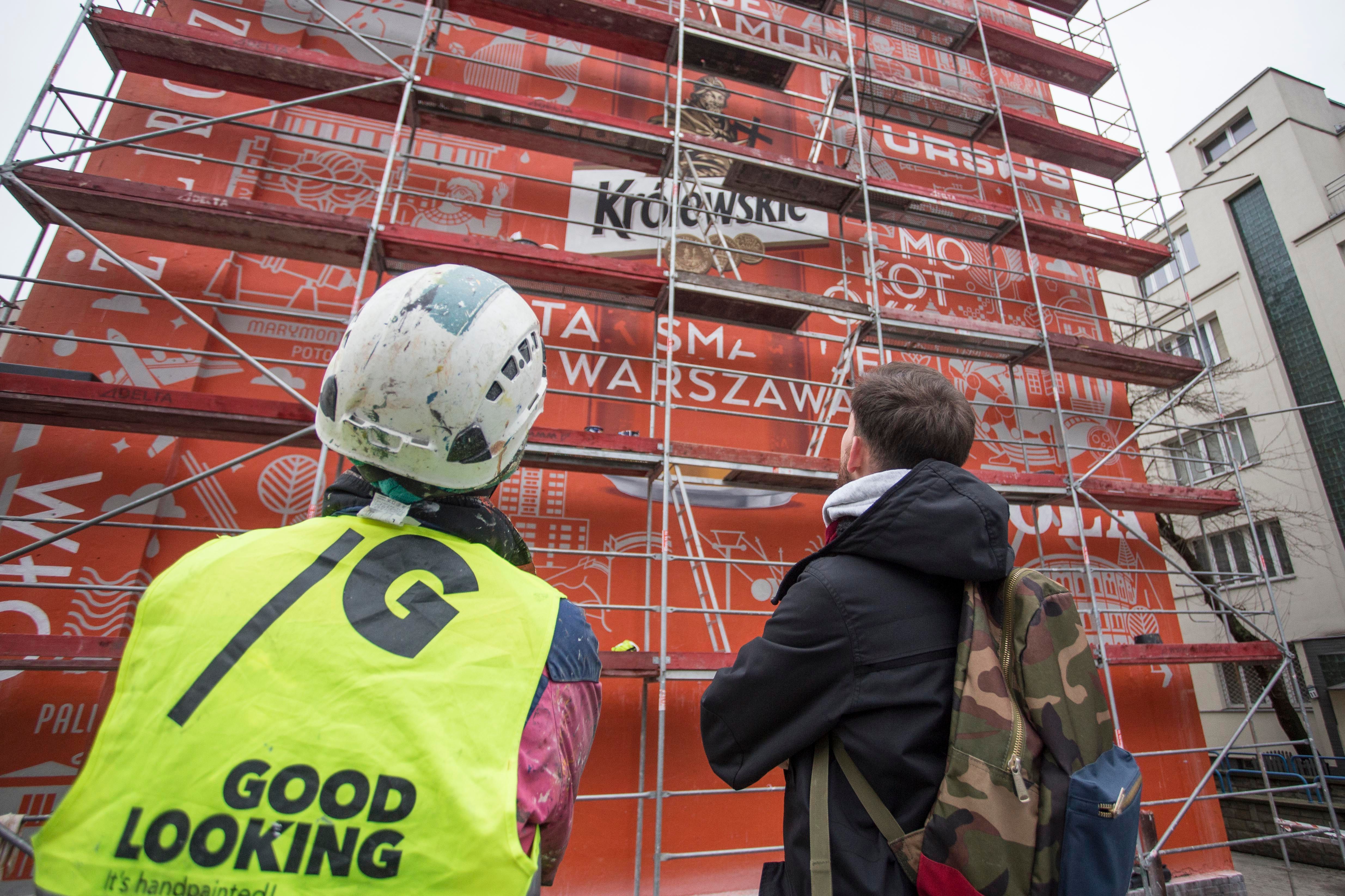 good looking, mural dla królewskie w warszawie