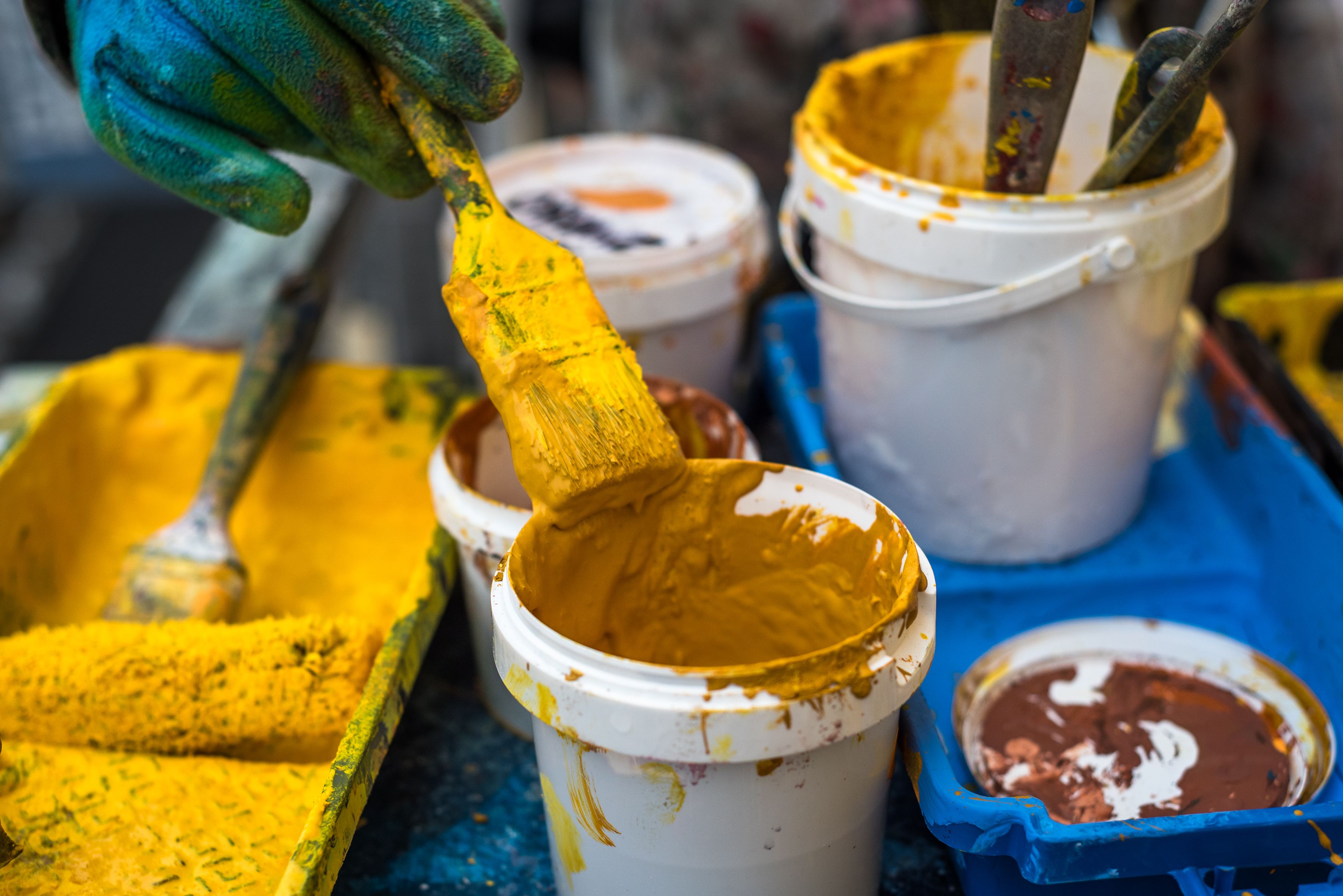 farby z realizacji muralu dla swatch