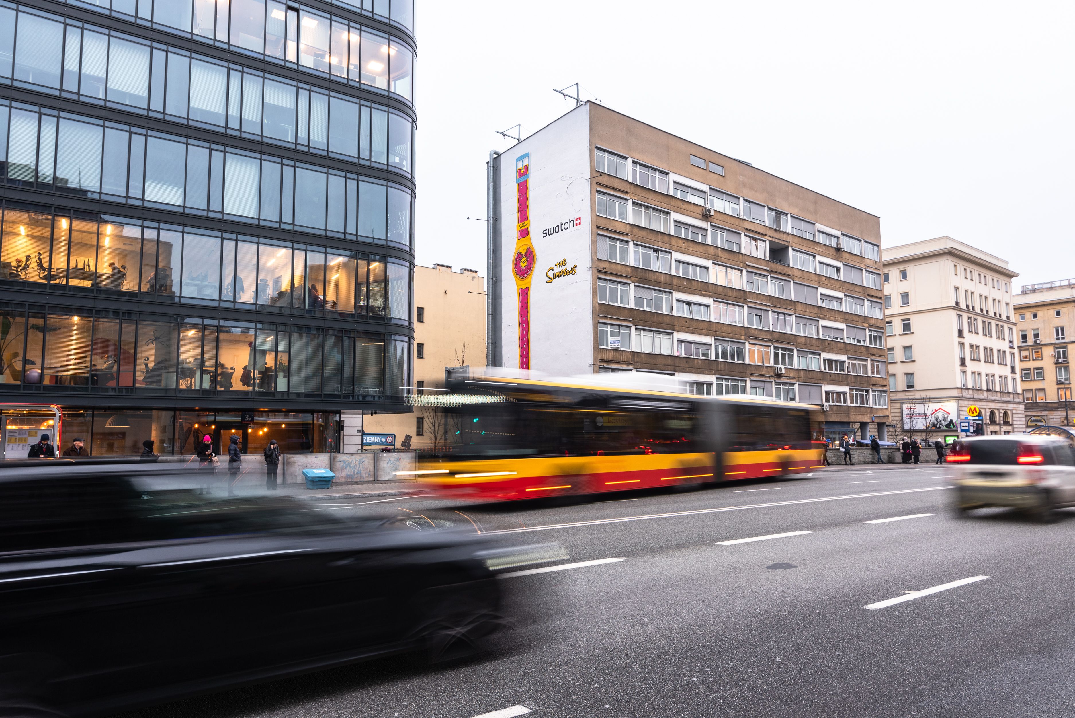 dzienna odsłona muralu swatch