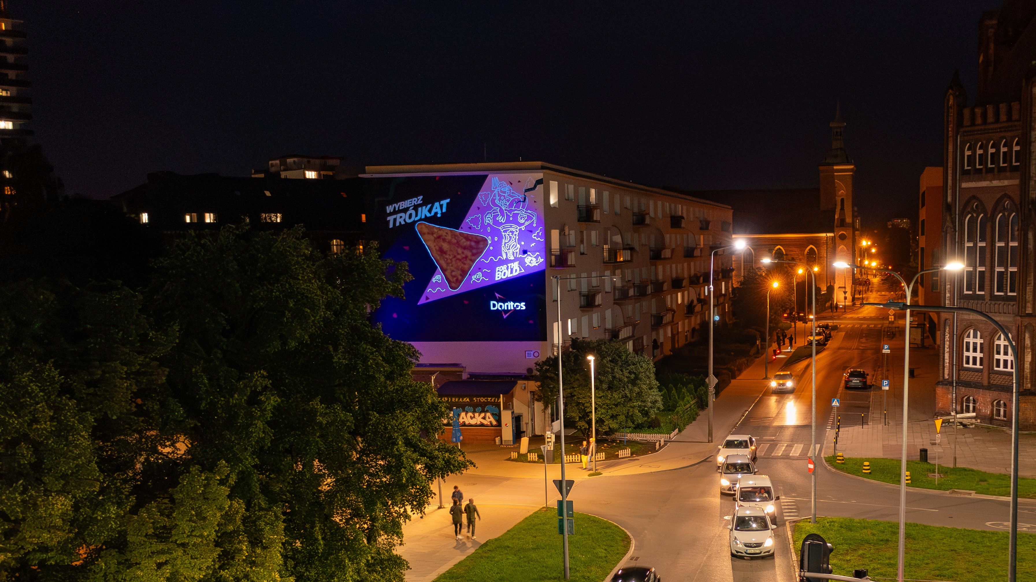 Mural z efektem UV w Gdańsku 