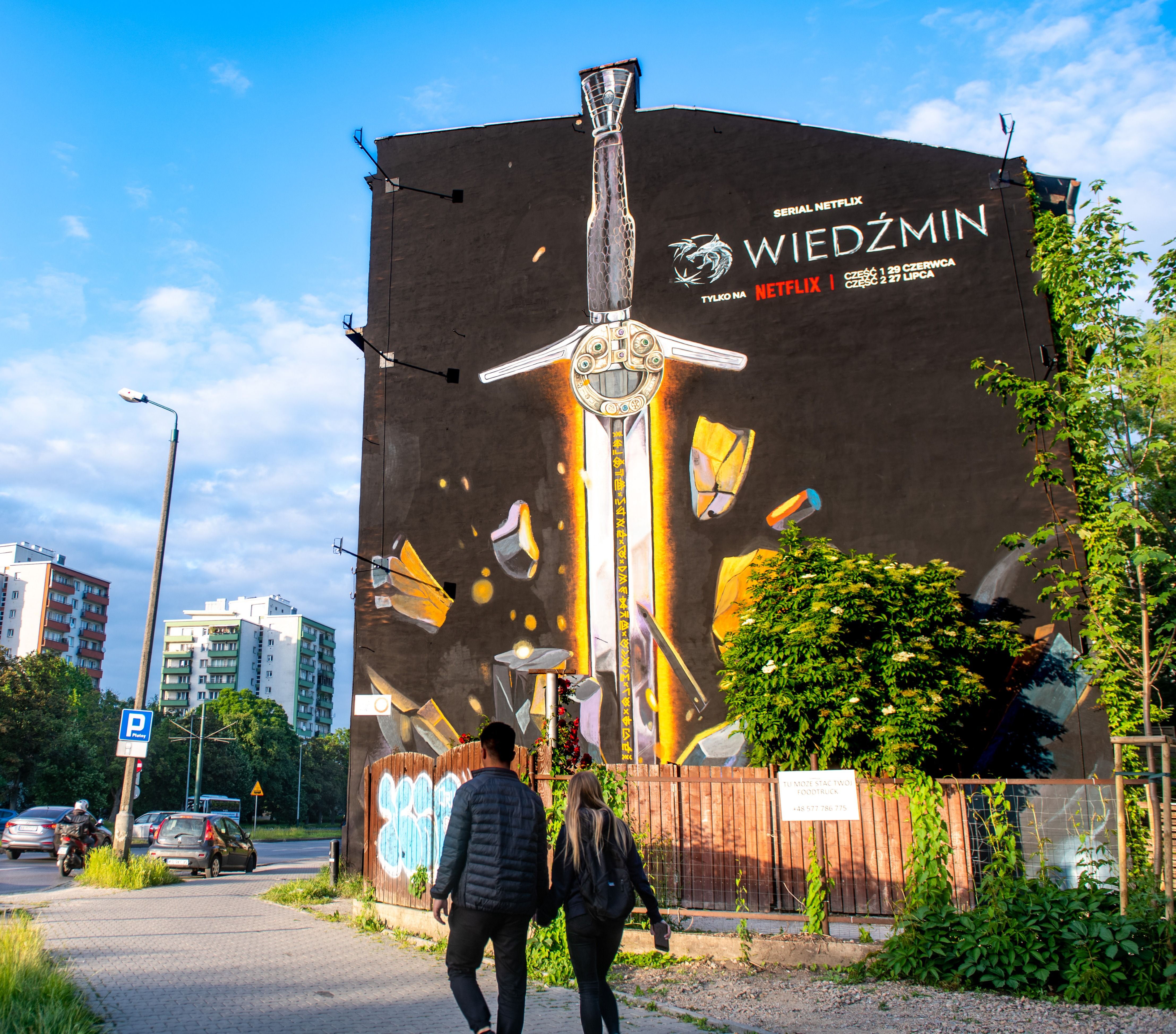 Ściana dostępna pod murale w Krakowie, nośnik reklamowy dla klientów Good Looking.