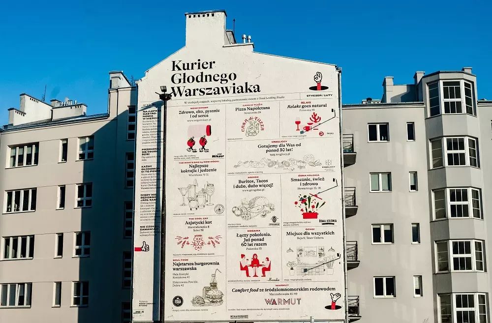 mural głodnego warszawiaka na jaworzyńskiej 7/9