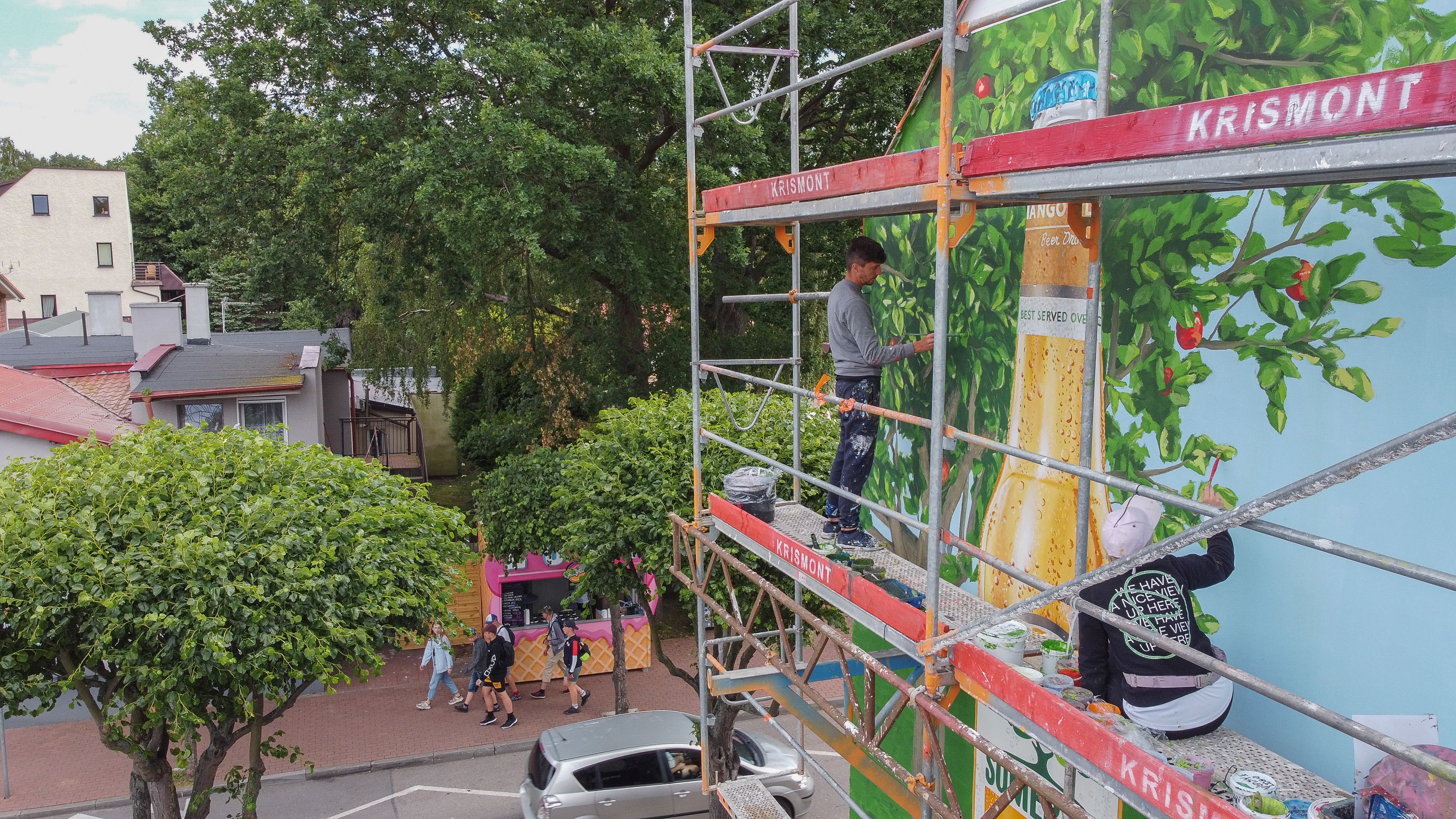 good looking malowanie muralu w jastarni