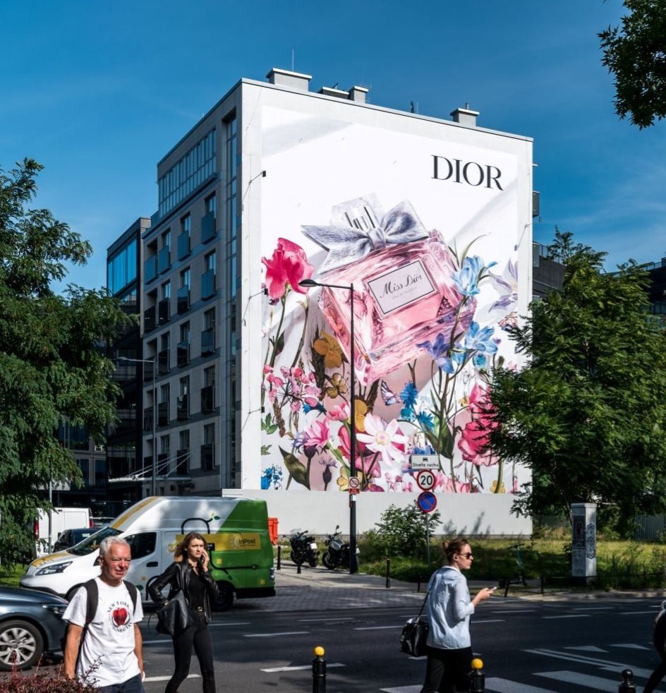Lokalizacja nośnika reklamowego na warszawskim powiślu.