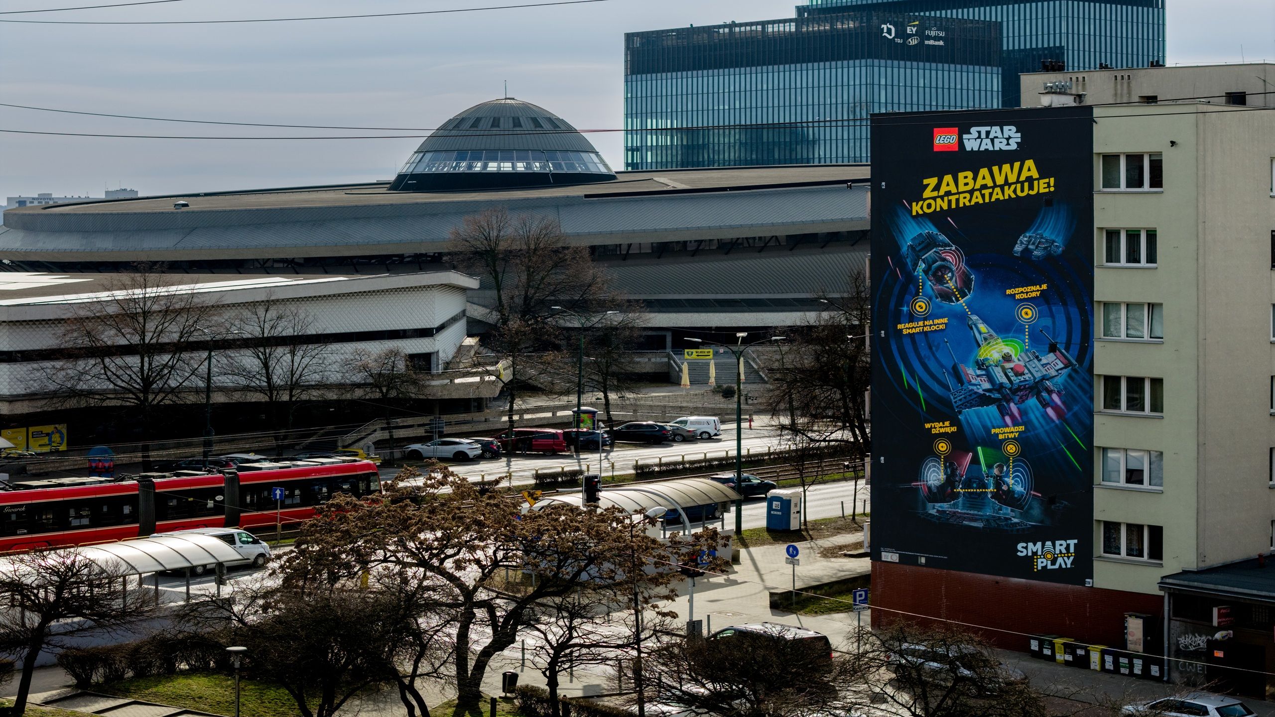 Mural z efektem UV dla Lego w Katowicach 