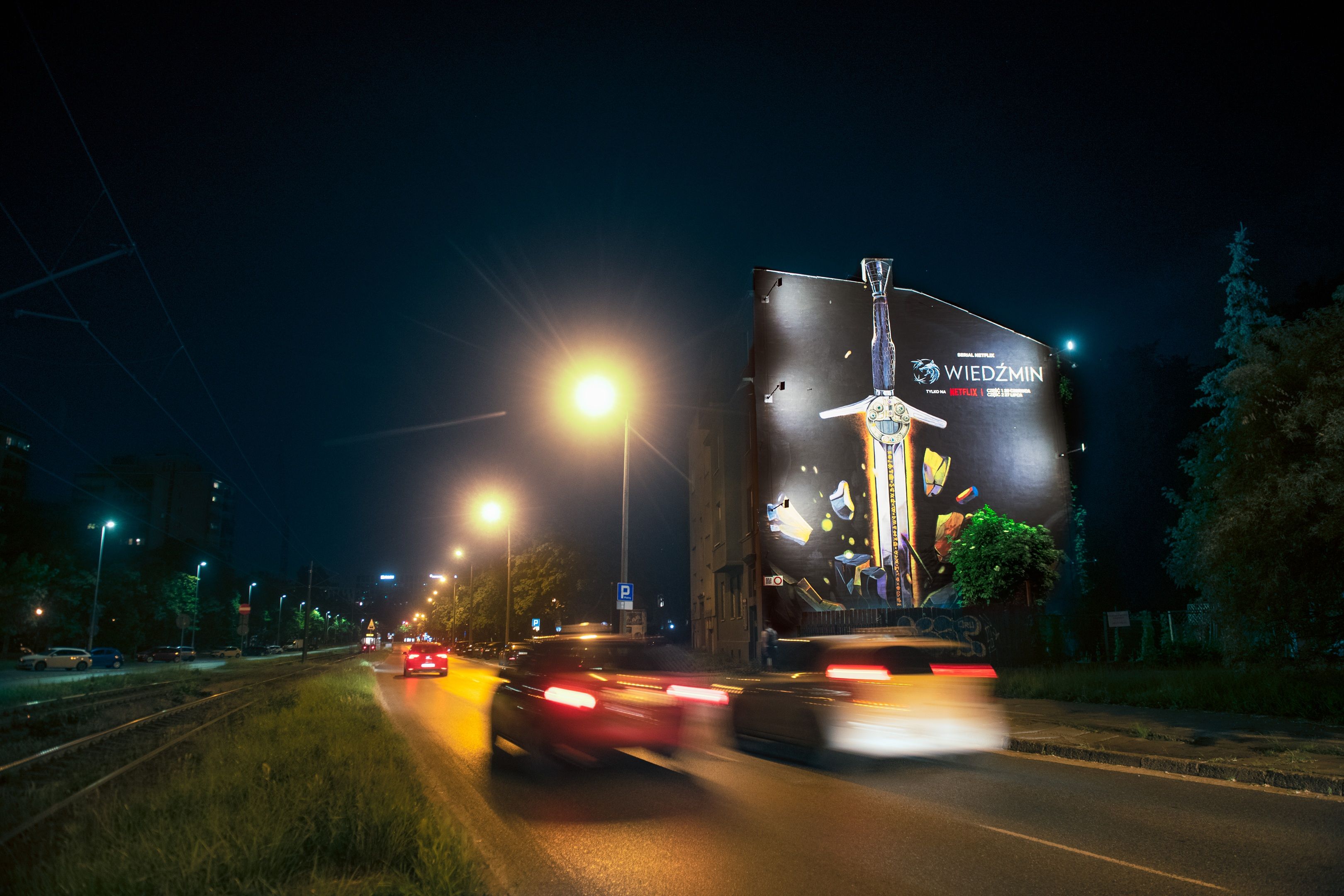 good looking mural wiedźmin kraków