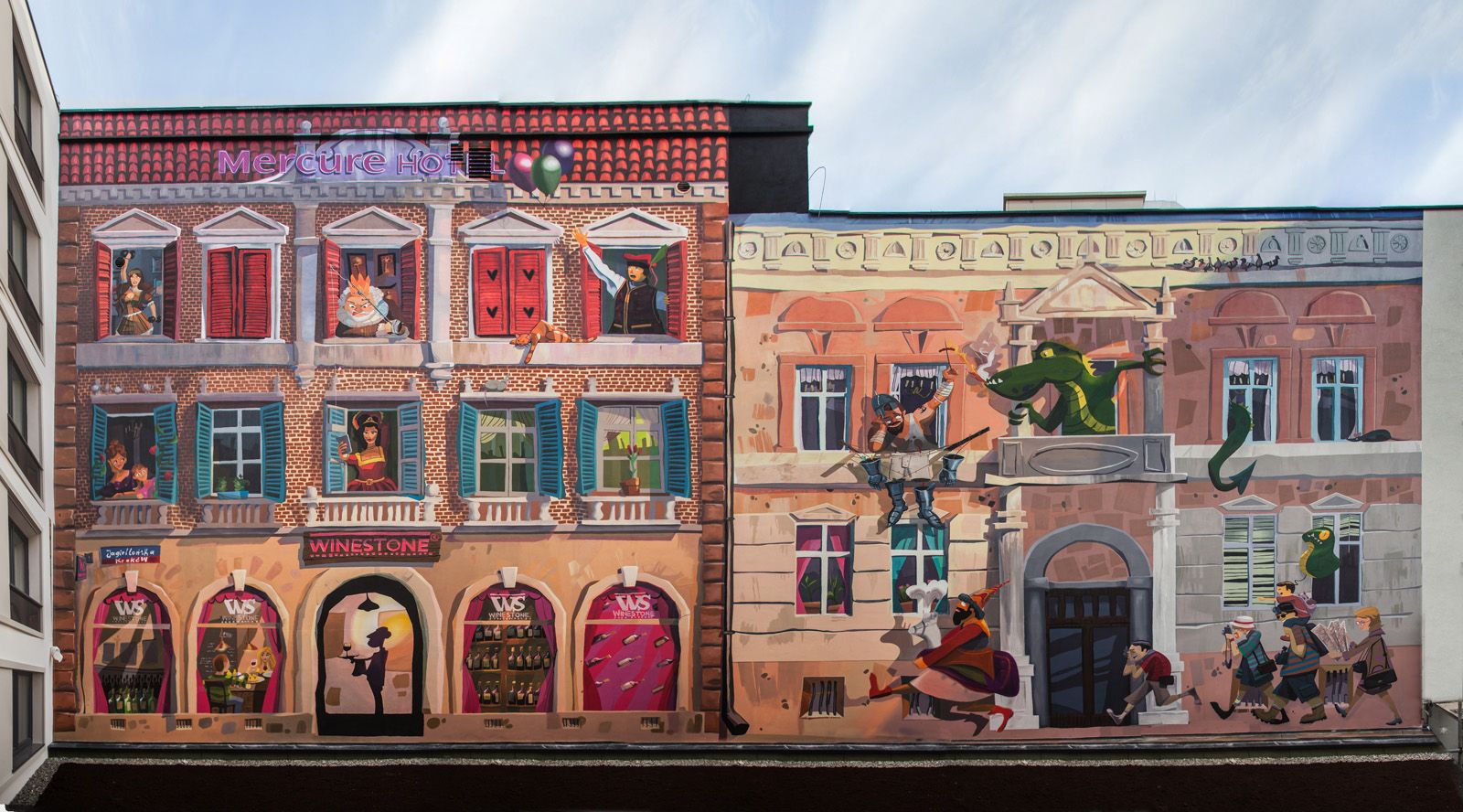 good looking namalowało mural artystyczny dla mercure hotel