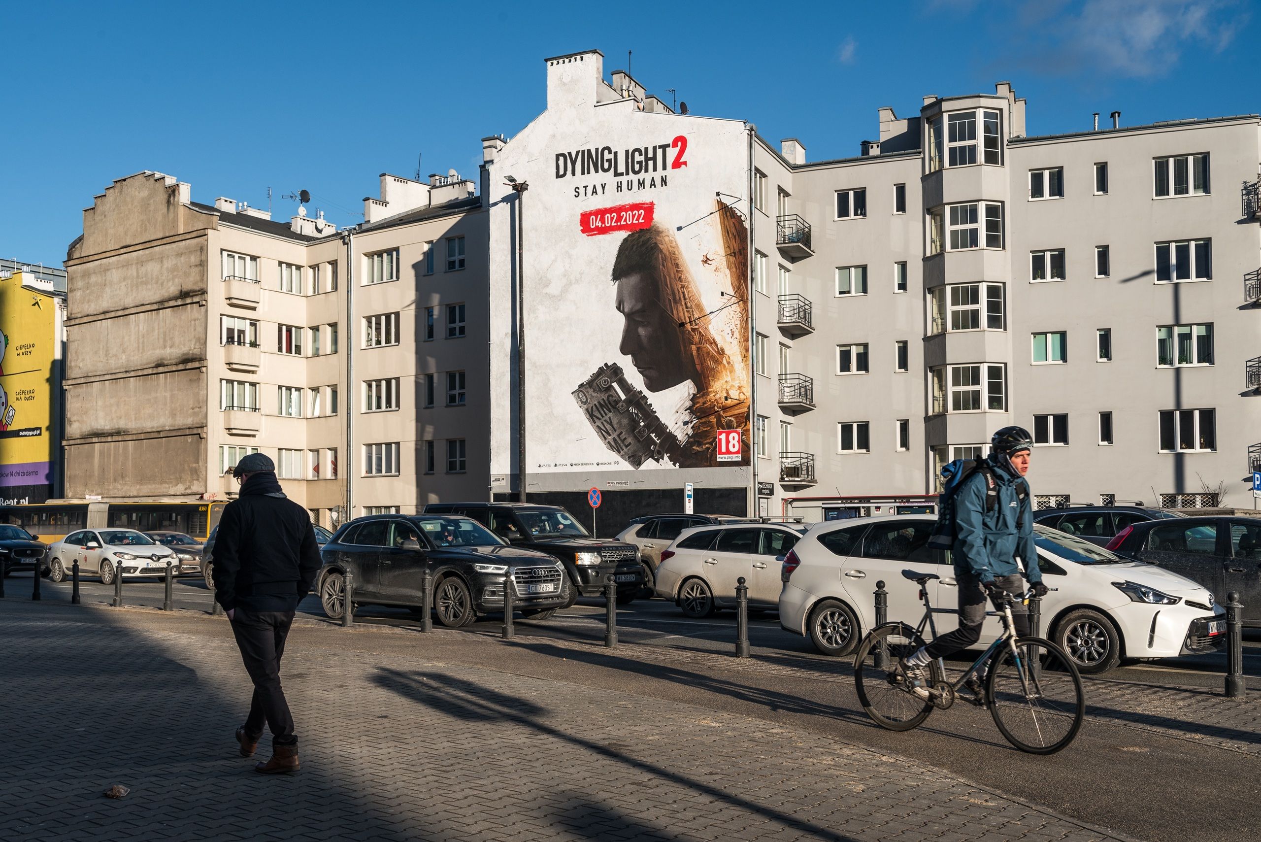 Mural promujący Dying Light 2 od Techland, namalowany przez Good Looking Studio