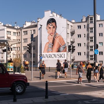 good looking mural malowany swarovski