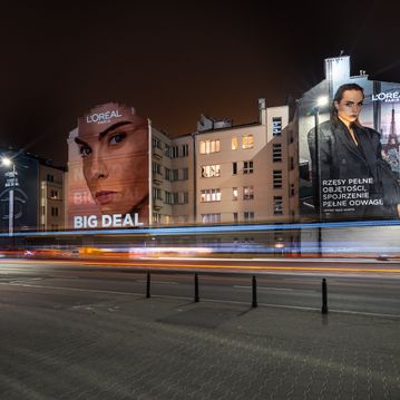 good looking kampania muralowa dla loreal