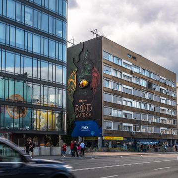 good looking mural 3d, oko smoka