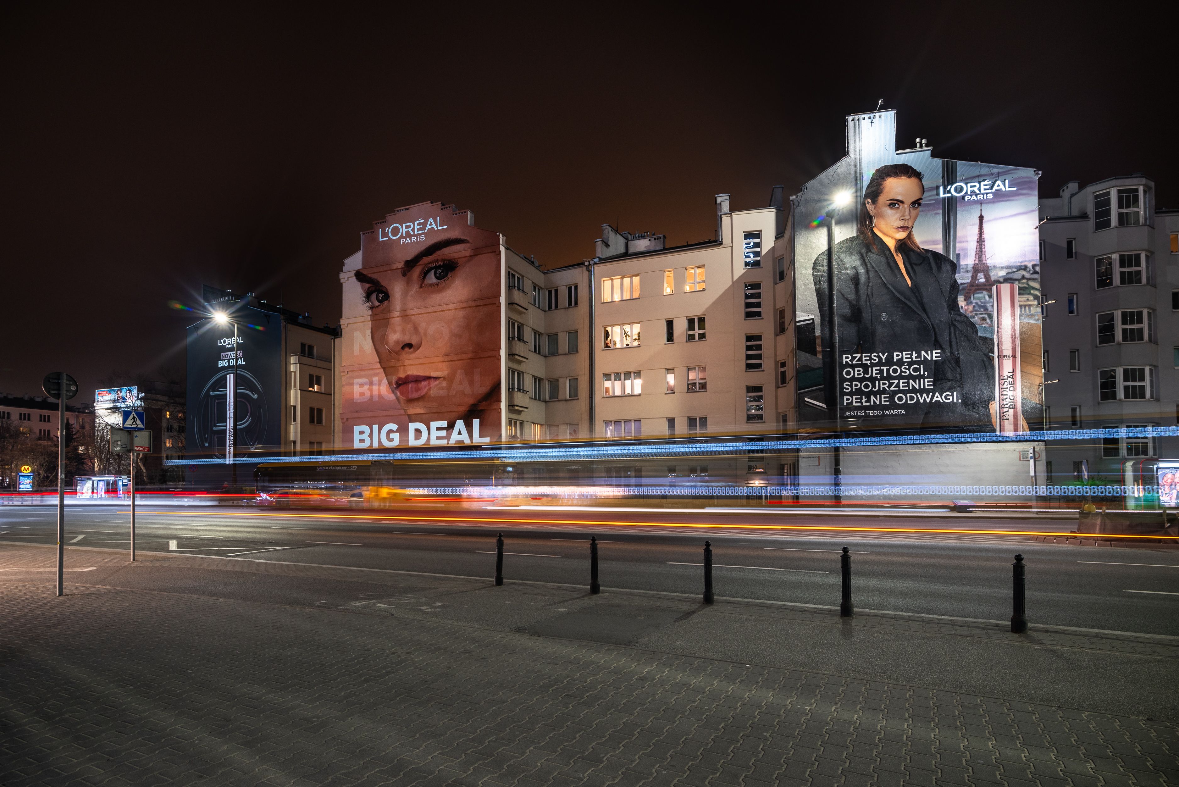 good looking kampania muralowa dla loreal noc